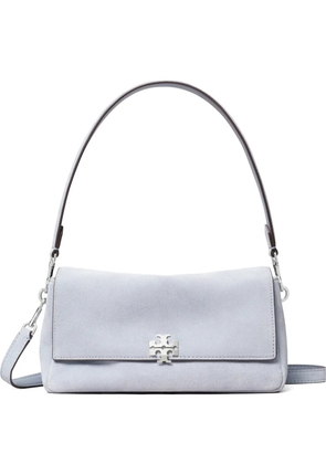 Tory Burch small Charlie suede shoulder bag - Blue