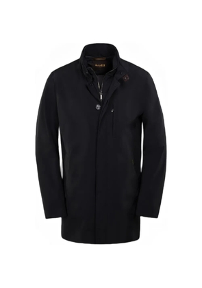 Moorer detachable hood technical fabric coat - Black