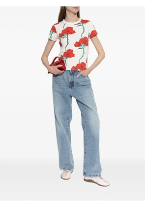 Kenzo floral print T-shirt - White