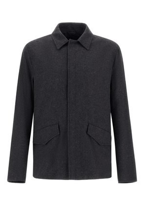 Herno flap-pocket jacket - Grey