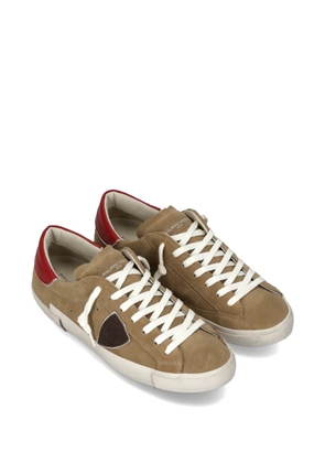 Philippe Model Paris Prsx logo suede sneakers - Neutrals