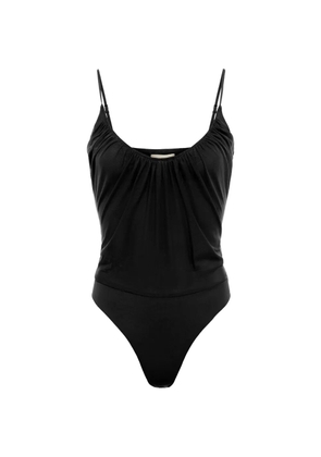 L'Agence Gelina gathered bodysuit - Black