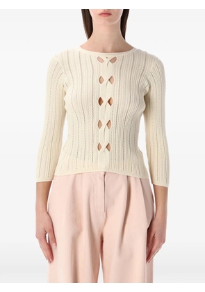 Sessùn Alencar cut-out sweater - Neutrals