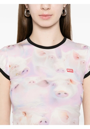 Diesel T-unkp printed T-shirt - White