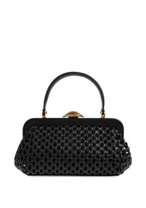 Cult Gaia mini Zuma woven tote bag - Black