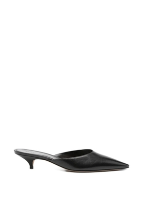 The Row Liisa Kitten pointed mules - Black
