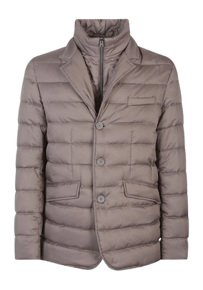 Herno quilted button-fastening jacket - Neutrals
