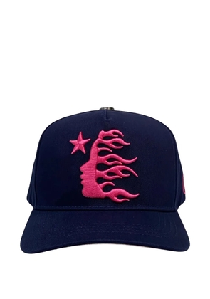 HELLSTAR logo snapback hat - Blue