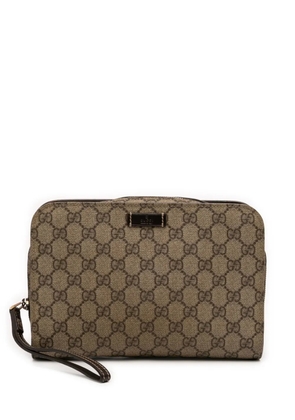Gucci Pre-Owned 2016-2026 GG Supreme clutch bag - Brown