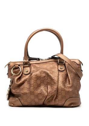 Gucci Pre-Owned 2000-2015 Guccissima Sukey satchel - Brown
