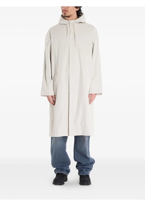 A.P.C. Kim single-breasted hooded parka - Neutrals
