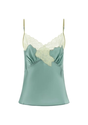 VAILLANT STUDIO lace-detail top - Blue