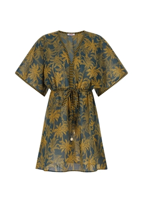 ERES Péninsule short-sleeve mini dress - Blue