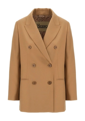 Herno double-breasted wool blazer - Neutrals