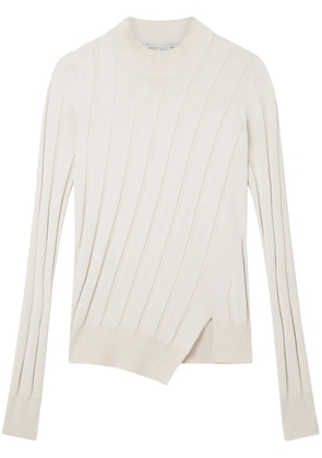 Stella McCartney asymmetric-hem knit jumper - Neutrals