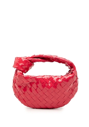 Bottega Veneta Pre-Owned 2012-2025 Mini Patent Intrecciato Jodie hobo bag - Red