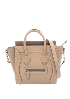 Celine Pre-Owned 2010-2026 Nano Leather Luggage Tote satchel - Brown