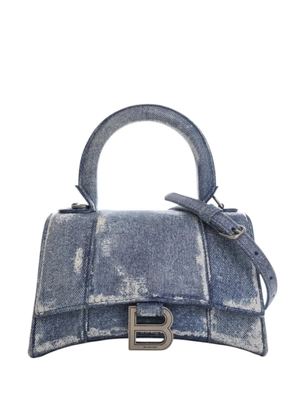 Balenciaga Pre-Owned 2010-2025 Denim Print Calfskin Hourglass XS satchel - Blue