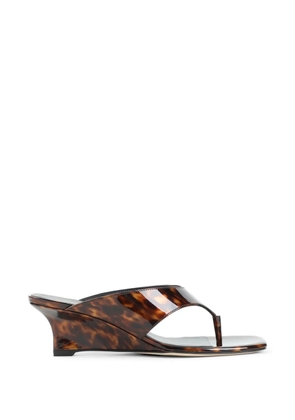 Stuart Weitzman wedge sandals - Brown
