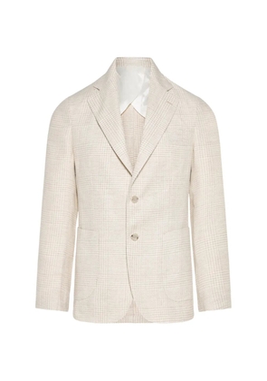 Barba check blazer - Neutrals