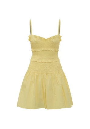 Michael Michael Kors smocked mini dress - Yellow