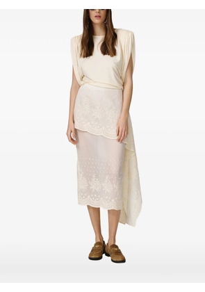 PNK oversized-shoulders top - Neutrals