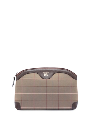 Burberry Pre-Owned 20th Century Vintage Check Canvas clutch bag - Brown
