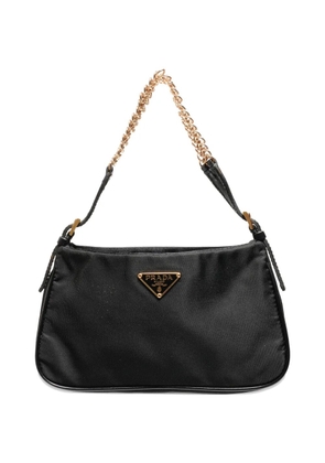 Prada Pre-Owned 2000s chain-detail shoulder bag - Black