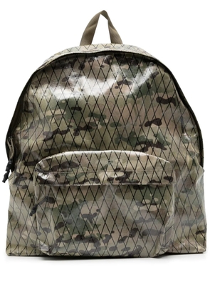 Makavelic grid camouflage-print backpack - Green