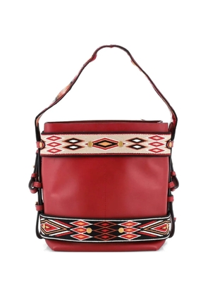 Christian Dior Pre-Owned Diorodeo Calfskin with Embroidered Detail Small hobo bag