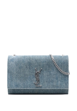 Saint Laurent Pre-Owned 2015 Medium Denim Monogram Kate crossbody bag - Blue