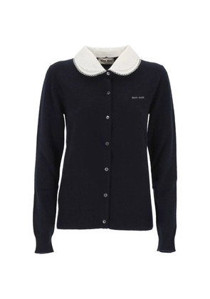 Miu Miu round-collar cardigan - Blue