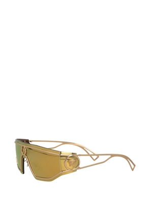 Versace Pre-Owned logo-detail sunglasses - Gold