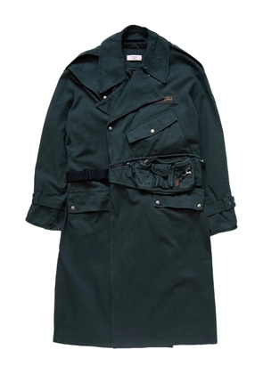 Martine Rose bumbag-detail trench coat - Green
