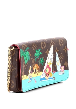Louis Vuitton Pre-Owned Felicie Pochette Limited Edition Vivienne Xmas Monogram Canvas crossbody bag - Brown