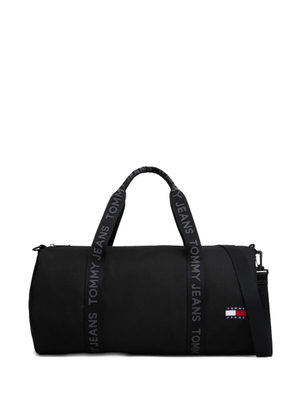Tommy Jeans logo-strap duffle bag - Black