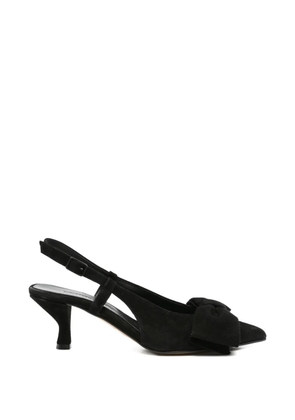 Pomme D´Or Henriette bow-detail slingback pumps - Black
