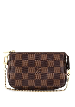 Louis Vuitton Pre-Owned Pochette Accessoires Damier Mini clutch bag - Brown