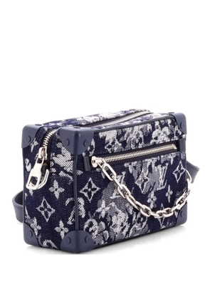 Louis Vuitton Pre-Owned Soft Trunk Bag Monogram Tapestry Canvas Mini crossbody bag - Blue