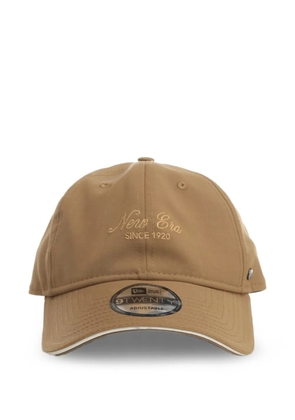 NEW ERA CAP metal logo curved visor cap - Neutrals