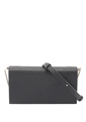 Bvlgari Pre-Owned 2010-2026 Calfskin Infinitum Chain Wallet crossbody bag - Black