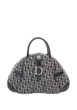 Christian Dior Pre-Owned 2010-2026 Diorissimo Trotter Canvas Double Saddle Bowler Bag handbag - Blue