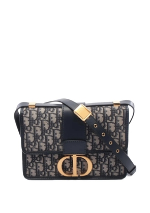 Christian Dior Pre-Owned 2020 Oblique Canvas 30 Montaigne Flap crossbody bag - Blue