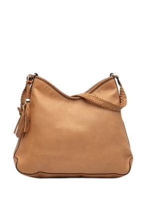 Gucci Pre-Owned 2016-2025 Leather Marrakech shoulder bag - Brown