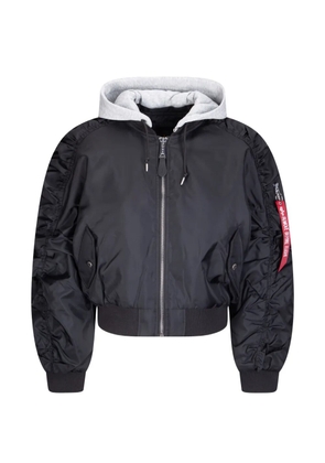 Alpha Industries hooded bomber - Black