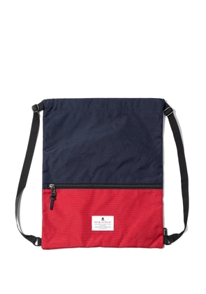 Makavelic drawstring two-tone backpack - Blue