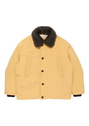 Acne Studios shearling-collar bomber jacket - Yellow