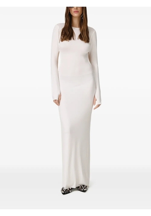 PNK backless slit maxi dress - White