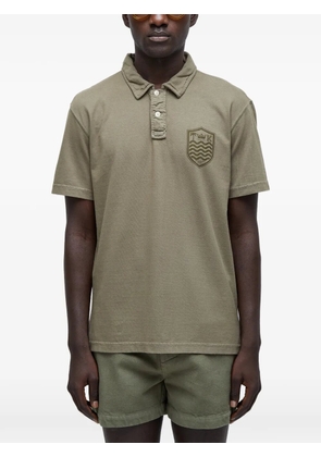 Osklen logo-crest polo shirt - Green