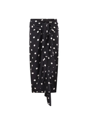 Sportmax polka-dot bow skirt - Black